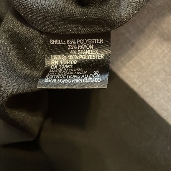 NWT Tahari color block dress in sapphire, charcoal and black - Picture 9 of 9